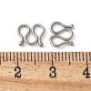 304 Stainless Steel S-Hook Clasps STAS-Z124-04E-P-3