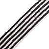 10Strand 2 Colors Black and White Flat Round Handmade Polymer Clay Beads CLAY-CJ0001-36-1