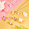 SUNNYCLUE 28Pcs 7 Style Resin Pendants CRES-SC0002-08-5