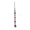 7 Chakra Nuggets Natural Gemstone Pocket Pendant Decorations HJEW-JM01049-03-2