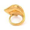 Ion Plating(IP) 304 Stainless Steel Leaf Finger Rings for Women RJEW-S414-64B-G-3