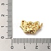 Brass Micro Pave Clear Cubic Zirconia Box Clasps KK-K385-096G-4