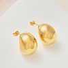 304 Stainless Steel Stud Earrings for Women EJEW-U051-01G-3