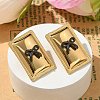 304 Stainless Steel Acrylic Stud Earrings for Women STAS-Z117-06G-2