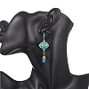 Synthetic Turquoise Dangle Earrings EJEW-MZ00669-03-3