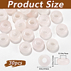 30Pcs Natural Rose Quartz European Beads G-SP0001-01A-04-2