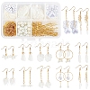 SUNNYCLUE DIY Acrylic & Crackle Dangle Earring Making Kits DIY-SC0016-55-1