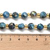 Electroplated Natural Druzy Geode Crystal Beads Strands G-F833-P01-8mm-05-5