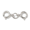 S925 Sterling Silver Double Spring Ring Clasps STER-R003-07P-1