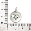 Brass Micro Pave Cubic Zirconia Pendants KK-U033-11P-03-3