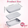 80Pcs Slide Top Tinplate Trinket Storage Boxes CON-WA0001-03-2