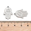 Non-Tarnish 304 Stainless Steel Pendant Cabochon Settings STAS-P364-05P-3