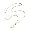 Natural Pearl Pendant Necklace NJEW-JN04309-1