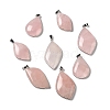 Natural Rose Quartz Pendants G-R486-03P-A-1