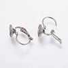 Tarnish Resistant 304 Stainless Steel Leverback Earring Findings STAS-K146-030-8mm-1