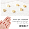 BENECREAT 40Pcs Brass Spacer Beads KK-BC0007-09-3