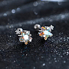 S999 Sterling Silver Star Stud Earrings CH9879-1