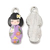 Alloy Enamel Pendants FIND-C037-17P-2