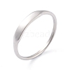 304 Stainless Steel Plain Band Finger Ring for Women RJEW-L103-06-P-1