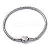 304 Stainless Steel Snake Chain Bracelets for Women BJEW-R010-01P-01-1