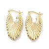 Brass Hoop Earrings EJEW-H301-01G-04-1