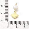 Brass Micro Pave Cubic Zirconia Pendants KK-Z093-33G-3