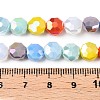 Electroplate Glass Beads Strands GLAA-T023-A25-01-4