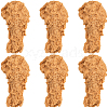 6Pcs Artificial Plastic Fried Chicken Leg Model DJEW-SC0001-17A-1