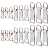 18Pcs 3 Styles Alloy Zipper Pull Tabs FIND-CY0001-83P-1