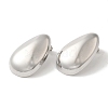 304 Stainless Steel Teardrop Stud Earrings EJEW-C114-31P-2