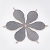 Electroplate Druzy Resin Big Pendants LS-RESI-S366-22C-1