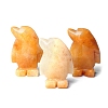 Natural Yellow Jade Carved Healing Penguin Figurines PW-WG12060-10-1