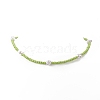 Plastic Pearl & Glass Seed Beaded Necklace for Women NJEW-JN04244-4