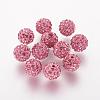 Polymer Clay Rhinestone Beads RB-K050-10mm-C25-1