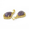 Natural Amethyst Pendants G-H283-04A-3