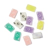 Transparent Resin Pendants RESI-I047-02C-1