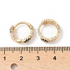 Daisy Brass Enamel Hoop Earrings for Women EJEW-G434-01G-01-5