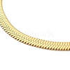Ion Plating(IP) 304 Stainless Steel Herringbone Chain Bracelet for Men Women BJEW-E058-01C-G-2