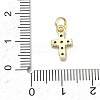 Brass Micro Pave Cubic Zirconia Pendants KK-A293-20G-06-3