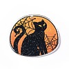 Halloween Theme Opaque Printed Acrylic Pendants OACR-G013-03D-2