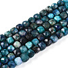 Natural Chrysocolla and Lapis Lazuli Beads Strands G-T141-65-4