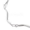 304 Stainless Steel Twist Bar Link Chain Necklace NJEW-K249-11P-2