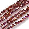 Electroplate Transparent Glass Beads Strands EGLA-P061-04C-AB03-1