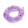Crackle Transparent Glass Beads Strands GLAA-N062-4mm-09-3