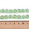 Handmade Gold Foil Glass Beads Strands FOIL-N029-04B-4