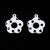 Spray Painted Alloy Pendants PALLOY-S142-002A-NR-2