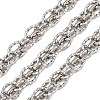 304 Stainless Steel Textured Oval Link Chain SA-CBA23D8-07P-1