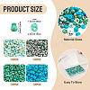 480Pcs 4 Colors Picasso Glass Seed Beads SEED-TA0001-07B-4