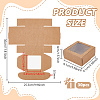 Foldable Creative Kraft Paper Mailer Boxes with Visible Window LS-CON-WH0113-08B-02-2