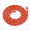 Opaque Solid Color Glass Beads Strands GLAA-T009-001B-2